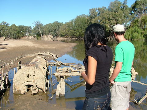 Paddle Steamer Wagga Wagga Wreck - Accommodation Yamba 0