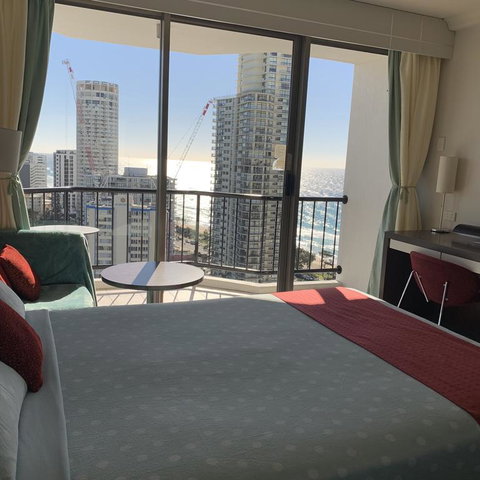 High Floor Twin Share With Ocean View At Surfers Paradise - Hotel Studio - Accommodation Yamba 3