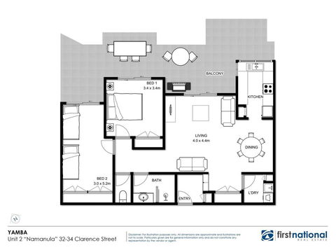 Namanula 2/32-34 Great Holiday Destination - Accommodation Yamba 1